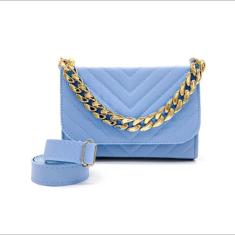 Bolsa Feminina Transversal Tiracolo Bordada De Mão Com Alça Removível 