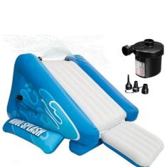 Escorregador inflável para piscina intex 3,3x2,06x1,17m + bomba elétri