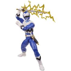 Boneco de Ação Blue Ranger Galaxy 6` Premium com Acessórios - Coleção Lightning de Poderosos