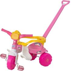 Triciclo Infantil Da Mônica Rosa Com Proteção - Magic Toys