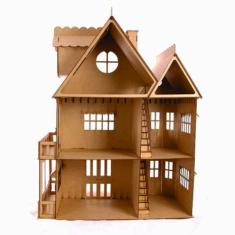 Casa De Bonecas Escala Barbie Modelo Emily Natural - Darama