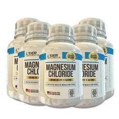 Cloreto De Magnésio p. A Caps 500Mg 60 Cáps Kit Com 5 Potes