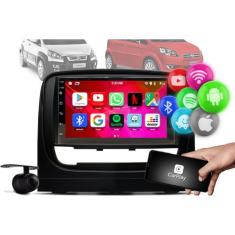 Central Multimidia Android 12 Gps 2GB + Camera + Moldura FIAT IDEA 201