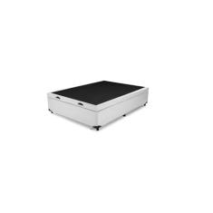 Cama Box Baú Viúvao Linhão Branco Com 128cm de Largura