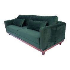 Sofá Chesterfield London 2,30 - Suede Verde Musgo /  Decoracao , Sala 