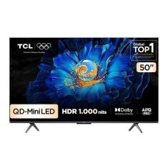 Smart TV TCL 50 Polegadas QLED Mini LED 4K C6KS WiFi Bluetooth Google 