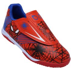 Chuteira Futsal Marvel Dray Homem Aranha Spider Man Infantil