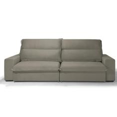 Sofá 4 Lugares Retrátil e Reclinável México Veludo 276cm Redenobre