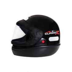 Capacete San Marino Classic Mais Viseira Fumê - Preto