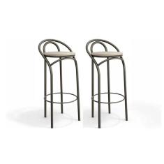 Kit 2 Banquetas Sala Jantar Dublin 1b706 2 Un Bronze Nude 16