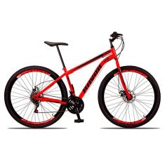 Bicicleta Bike Aço 21 Marchas Velocidades Aro 29 Ferrari