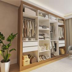 Closet Casal sem Portas 4 Gavetas Florença