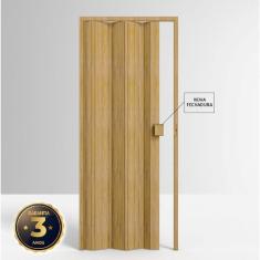 Porta de PVC Sanfonada 210x85cm Permatti	Cerejeira Madeira Cerejeira Madeira