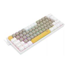 Teclado Gamer Fizz K617Rgb-Yl Gy Wt Rgb Switch Brown Amarelo