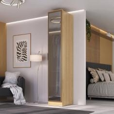 Guarda-Roupa 1 Porta Reflecta Ravi Olmo Italiano