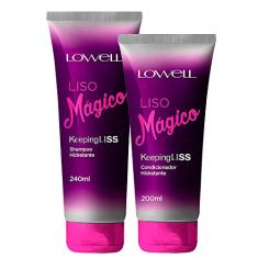 Kit Shampoo e Condicionador Lowell Liso Mágico - Pequeno
