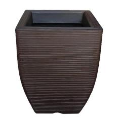 Vaso De Planta Decorativo Polietileno Marrom Café 45X35 Cm - Foster Pl