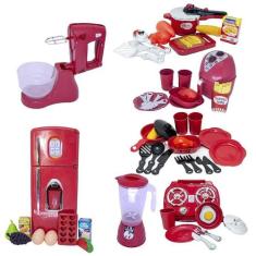 Kit Cozinha Infantil Fogão Batedeira Panela Geladeira 40Pç - Altimar