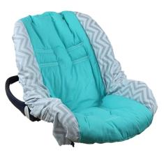 Capa de Bebê Conforto 100% Algodão - Chevron Azul Tifanny
