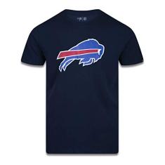 Camiseta New Era Manga Curta NFL Buffalo Bills (P, Marinho)