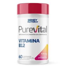Vitamina B12 Purevital 60 comprimidos Sidney Oliveira