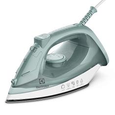 Ferro de passar seco e vapor Electrolux base antiaderente vapor vertical extra 1200W cabo 1,35m VERDE ESI11 220v