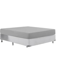 Lençol Cinza Avulso Micropercal 400 Fios Casal King Hotel - Beatriz En