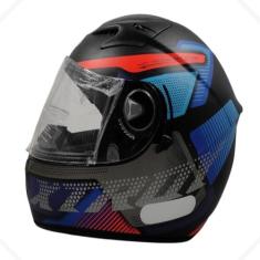 Capacete Moto Ebf Xtroy Com Óculos Interno Fumê + Narigueira, Furious 