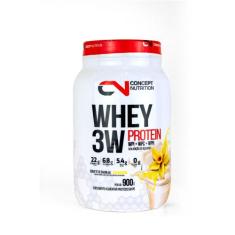 Whey Protein 3W - 900g - Concept Nutrition, Baunilha
