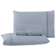 Jogo de Lençol Cama Casal Padrão 3 Peças 400 Fios Ponto Infinity - Mar