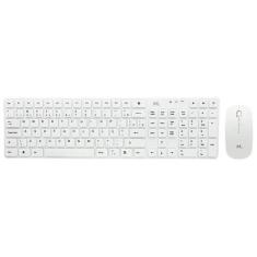 Teclado e Mouse Sem Fio Mtek KM-5197W - Branco (Portugues)