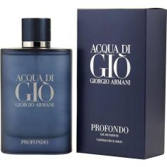 Perfume Masculino Acqua Di Gio Profondo Giorgio Armani Eau De Parfum Spray 125 Ml