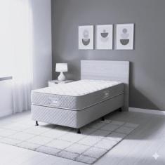 Cama Box Solteiro Castor Sleep Max D33 88x188x52 + Box Castor