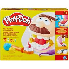 Conjunto play doh brincando de dentista - hasbro