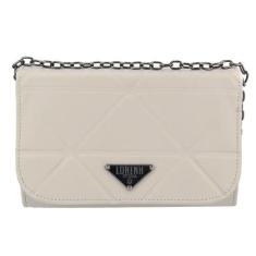 Bolsa feminina pequena transversal Bolsa com alça em corrente Grafite 