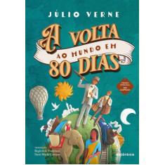 Livro - A volta ao mundo em 80 dias - (Texto integral - Clássicos Autê