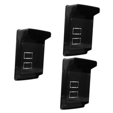 Imagem de OSALADI 3 Pecas máquina de controle de acesso noir Capa protetora para campainha capa impermeável capa de campainha de plástico ar livre máquina de impressão digital caixa protetora