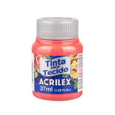 Imagem de Tinta Para Tecido 37 ML Acrilex Fosca Pintura Artesanato - Metallica A
