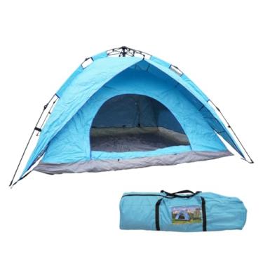 Imagem de Barraca Pop Up Camping 2x2m Azul Impermeável Monta Facil Montagem Automatica