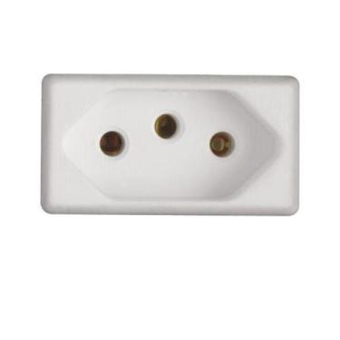 Imagem de Módulo Tomada 2p+T 10a/250v LIZ/LUX² Branco Tramontina 57115/030