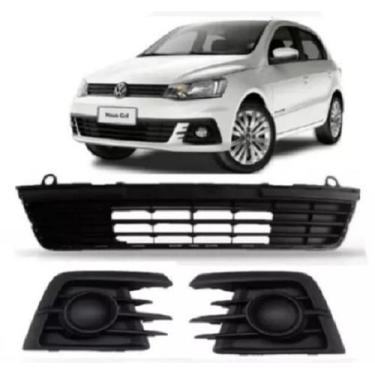 Imagem de Grade Central Moldura Milha Parachoque Gol Voyage G7 2016/. - 5259374