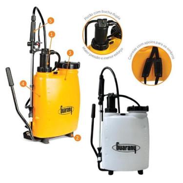 Imagem de Pulverizador De Costas Manual 10L Guarany Máquina de Jardim e Agropecu