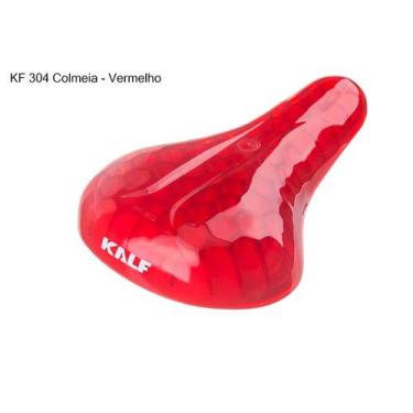 Imagem de Selim Bike Mirim Infantil Colméia Kalf Cores Aro 12 16 20, Vermelho