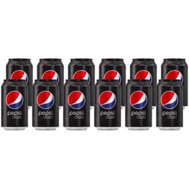 Imagem de Refrigerante Pepsi Black Sem Açúcar 350ml Lata 12 Unidades
