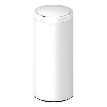 Imagem de Lixeira Automatica Inox 50 Litros Redonda Premium Higienica - Globalmi