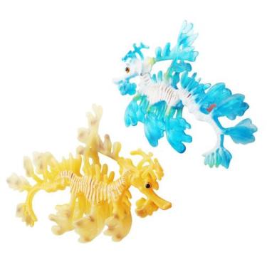 Imagem de Conjunto de estatuetas realista de dragão marinho em PVC Ocean Life An