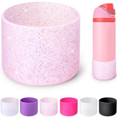 Imagem de Soledea Bota de silicone para garrafa de água Owala 680 g, capa protetora antiderrapante para garrafas de aço inoxidável FreeSip, Twist & Flip