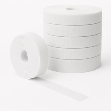 Imagem de Rolo de fita adesiva branca limpa 0,4 polegadas - 25 cm x 6 pacotes invisíveis dupla face - Correias sem costura para home theater e exibição