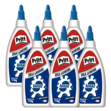 Imagem de Cola branca tenaz Pritt 110g kit com 6 unidades