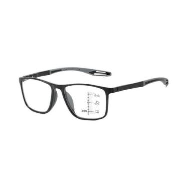 Imagem de Óculos De Leitura Progressivos Multifocais De Grande Lente Anti Luz Az